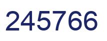 Number 245766 blue image