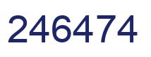 Number 246474 blue image