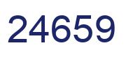 Number 24659 blue image