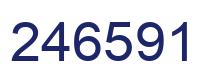 Number 246591 blue image