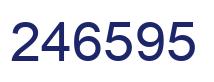 Number 246595 blue image