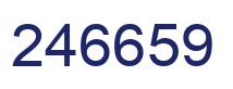 Number 246659 blue image