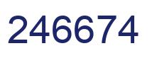 Número 246674 imagen azul