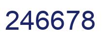 Número 246678 imagen azul