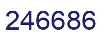 Number 246686 blue image