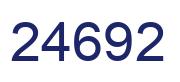 Number 24692 blue image