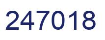 Number 247018 blue image