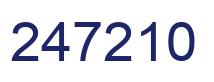 Número 247210 imagen azul