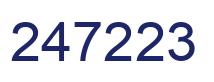 Número 247223 imagen azul