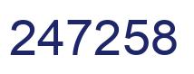 Number 247258 blue image