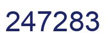 Number 247283 blue image
