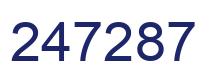 Número 247287 imagen azul