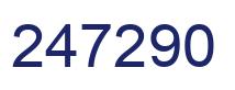 Number 247290 blue image