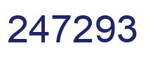 Number 247293 blue image