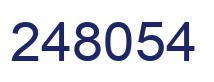 Number 248054 blue image