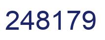 Number 248179 blue image