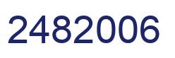 Number 2482006 blue image