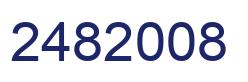 Number 2482008 blue image