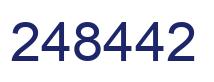Número 248442 imagen azul