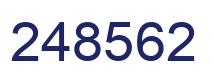 Number 248562 blue image