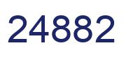 Número 24882 imagen azul