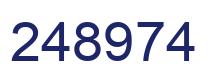 Number 248974 blue image