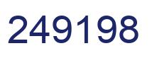 Number 249198 blue image