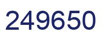 Number 249650 blue image