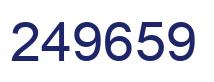 Number 249659 blue image