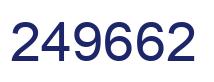 Number 249662 blue image
