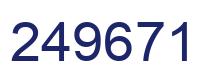 Number 249671 blue image
