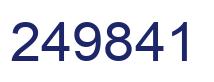Number 249841 blue image