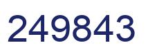 Number 249843 blue image