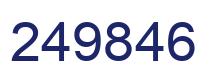 Number 249846 blue image