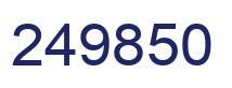 Number 249850 blue image