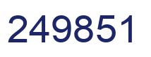 Number 249851 blue image