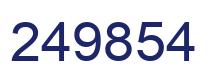 Number 249854 blue image