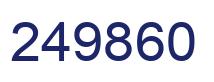 Number 249860 blue image