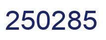 Number 250285 blue image