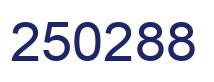 Number 250288 blue image
