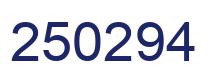 Number 250294 blue image