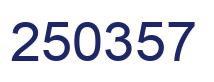 Number 250357 blue image