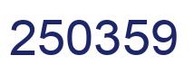 Number 250359 blue image