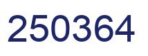 Number 250364 blue image