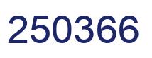 Number 250366 blue image