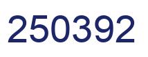 Number 250392 blue image