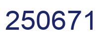 Number 250671 blue image