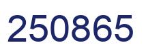 Número 250865 imagen azul