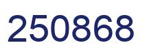 Número 250868 imagen azul