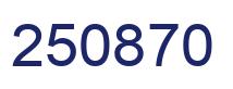 Número 250870 imagen azul